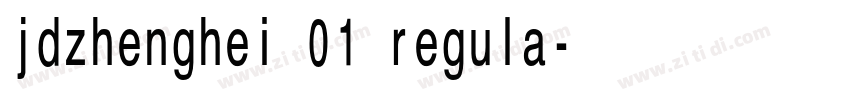 jdzhenghei 01 regula字体转换